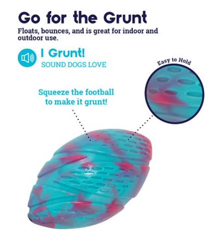 Outward Hound Grunt N' Punt Football Dog Toy