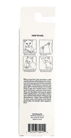 Kitty Caps Cat Nail Caps, Assorted Colors, 40 count