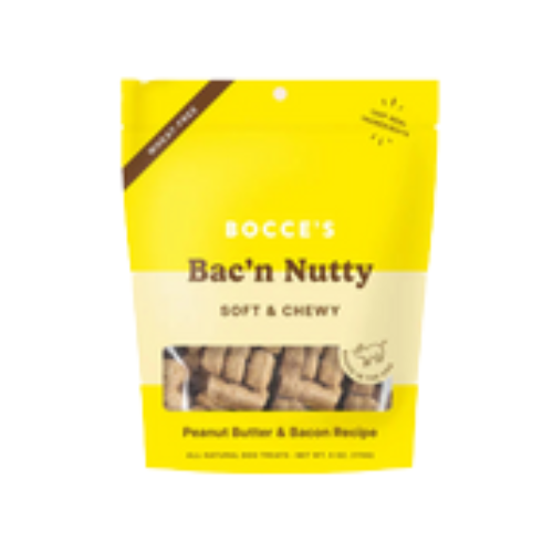 Bocce Bac'N Nutty Soft & Chewy Dog Treats 6 oz