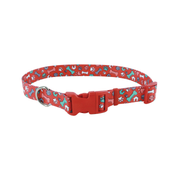 Coastal Pet Products Styles Adjustable Dog Collar- Red Bones