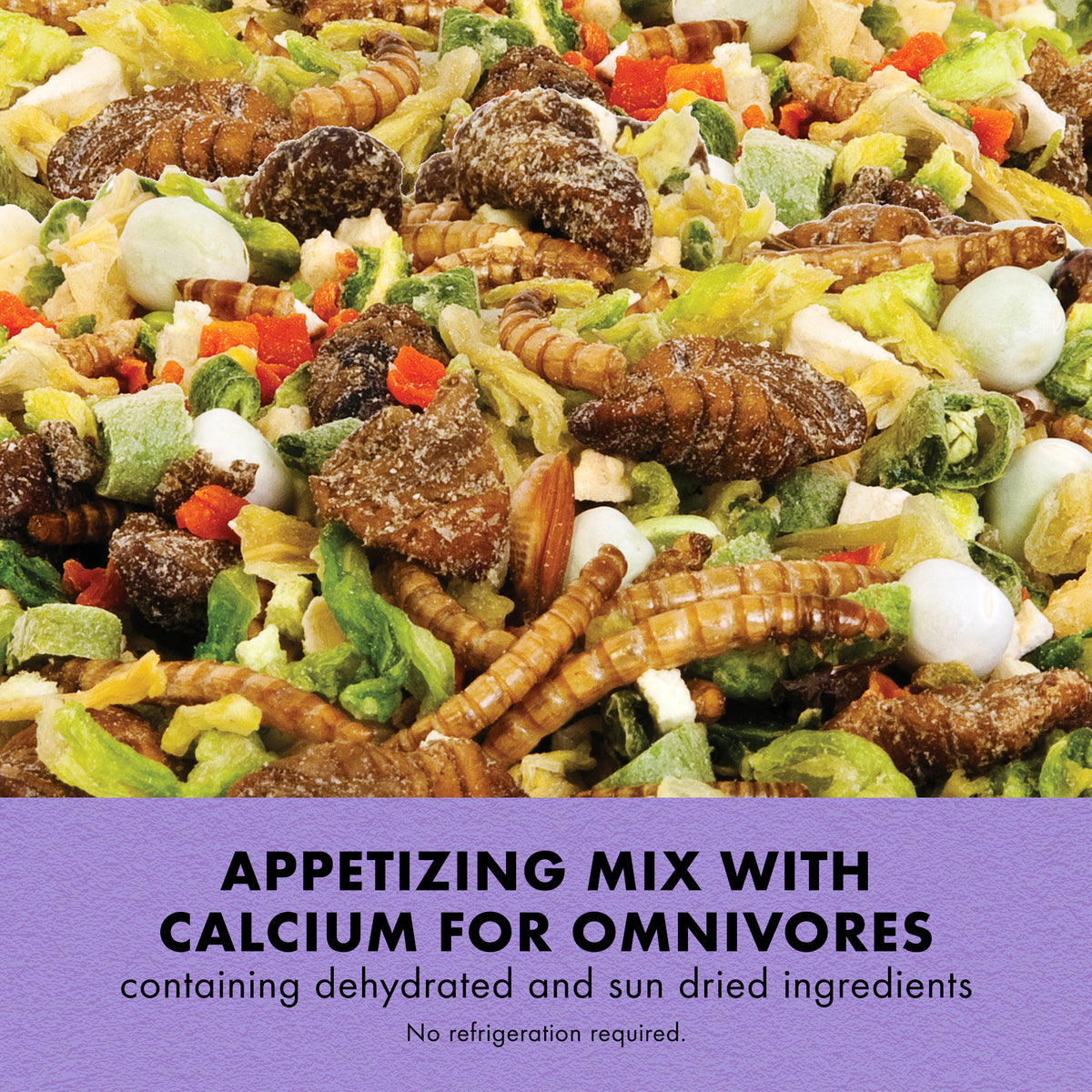 Zilla Reptile Munchies, Omnivore Mix with Calcium 4 oz