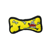 Tuffy's JR. Yellow Bone Plush Durable Dog Toy 6.5 in