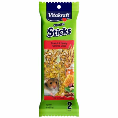 Vitakraft Crunch Sticks With Honey & Peanut Flavor Hamster Treats 3 oz