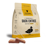 Vital Essentials Raw Duck Patties Grain-Free Frozen Dog Food 6 lb