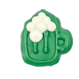 Bosco & Roxy St. Patrick's Day Green Beer Mug Dog Cookie Treat