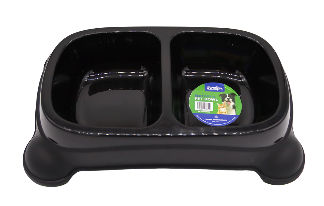 Incredipet Eco-Friendly Plastic Pet Double Diner