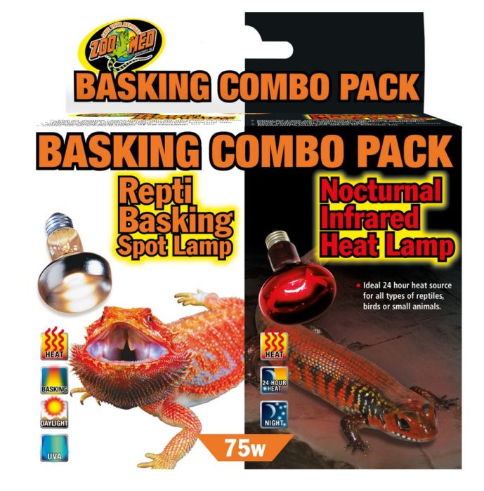 Zoo Med Day/Night Basking Combo Pack Reptile Bulbs 75 watt