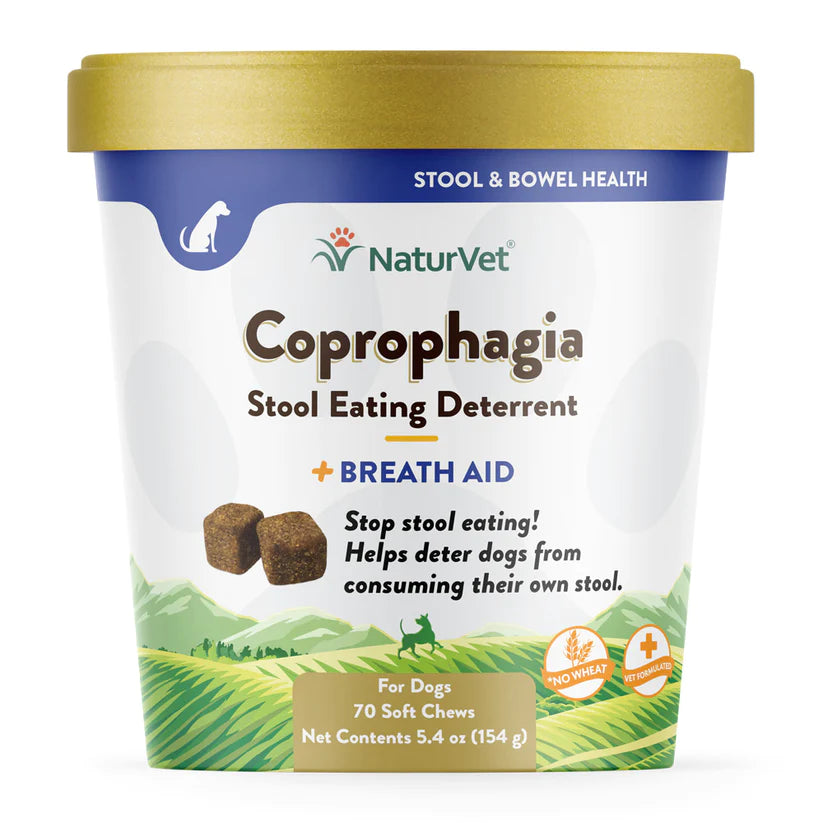 Naturvet Coprophagia Deterrent Plus Breath Aid Dog Soft Chews 70 ct