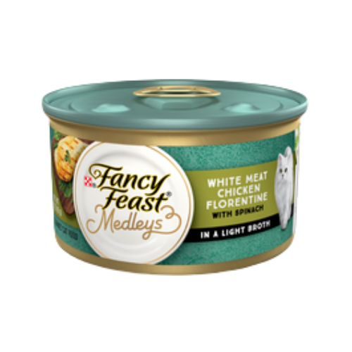 Fancy Feast Medleys White Meat Chicken Florentine With Garden Greens In A Delicate Sauce Canned Cat Food