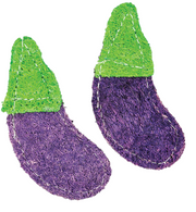A&E Nibbles Loofah Eggplant Small Animal Chew Toy