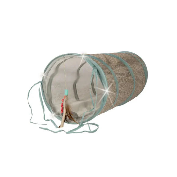 Smartykat Instincts Twinkle Tube Light & Crinkle Tunnel Cat Toy