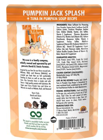 Weruva Cats In The Kitchen Pumpkin Jack Splash With Tuna In Pumpkin Soup Grain-Free Wet Cat Food