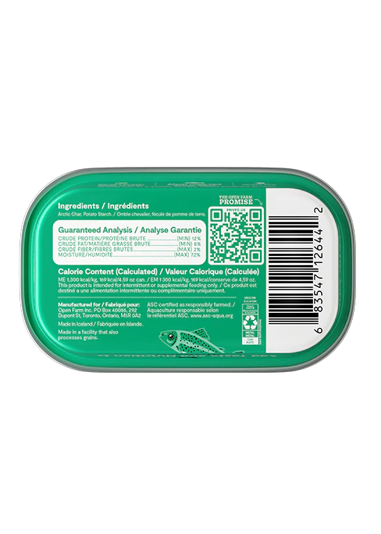 Open Farm Silky Mousse Arctic Char Food Topper for Dogs