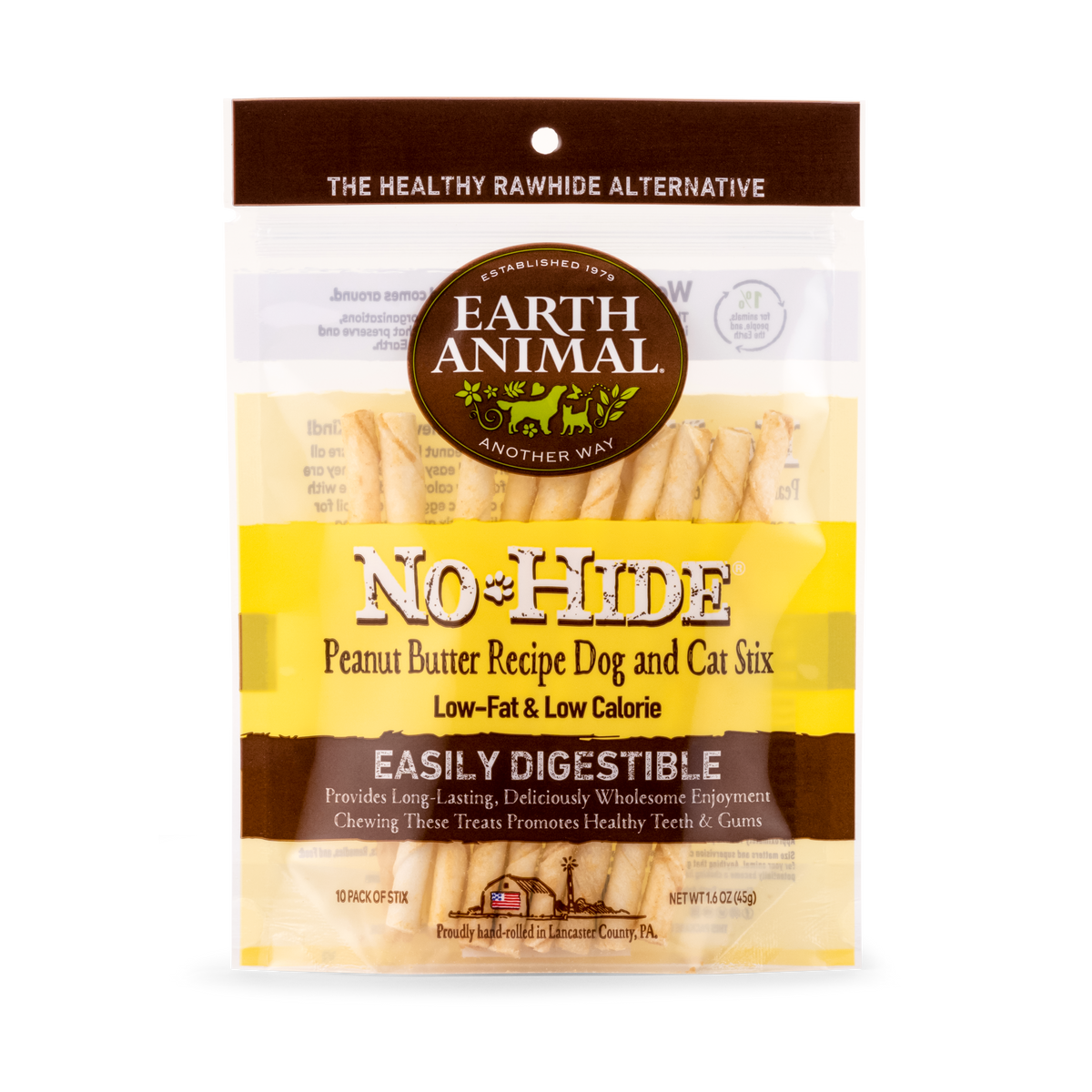 Earth Animal No-Hide Peanut Butter Stix For Dogs