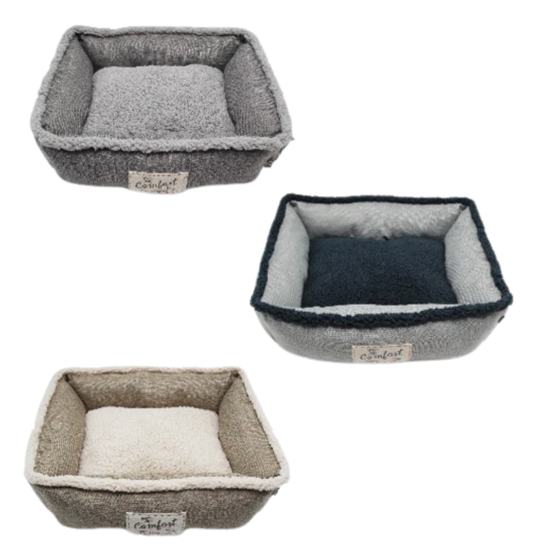 Happy Tails Aspen Retreat Fleece Cuddler Pet Bed