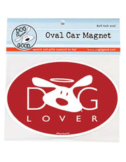 Dog Is Good Dog Lover Oval Car Magnet 4 x 6 in