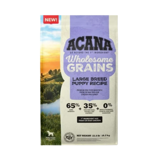 Acana Wholesome Grains Large Breed Puppy Dry Dog Food 22.5 lb