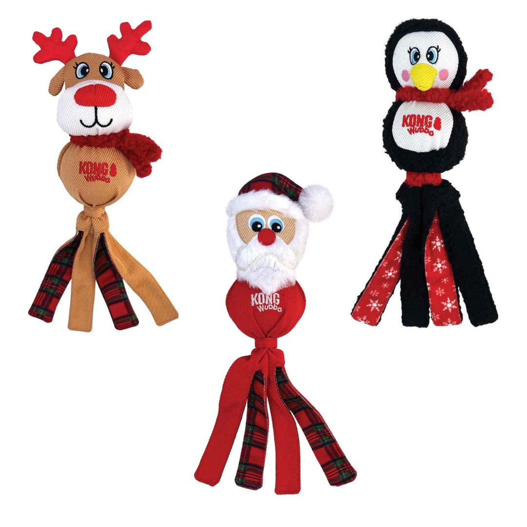 Kong Holiday Wubba Dog Toy, Assorted 15.8 in