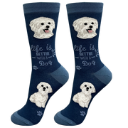 E & S Imports Life is Better With a Maltese Socks