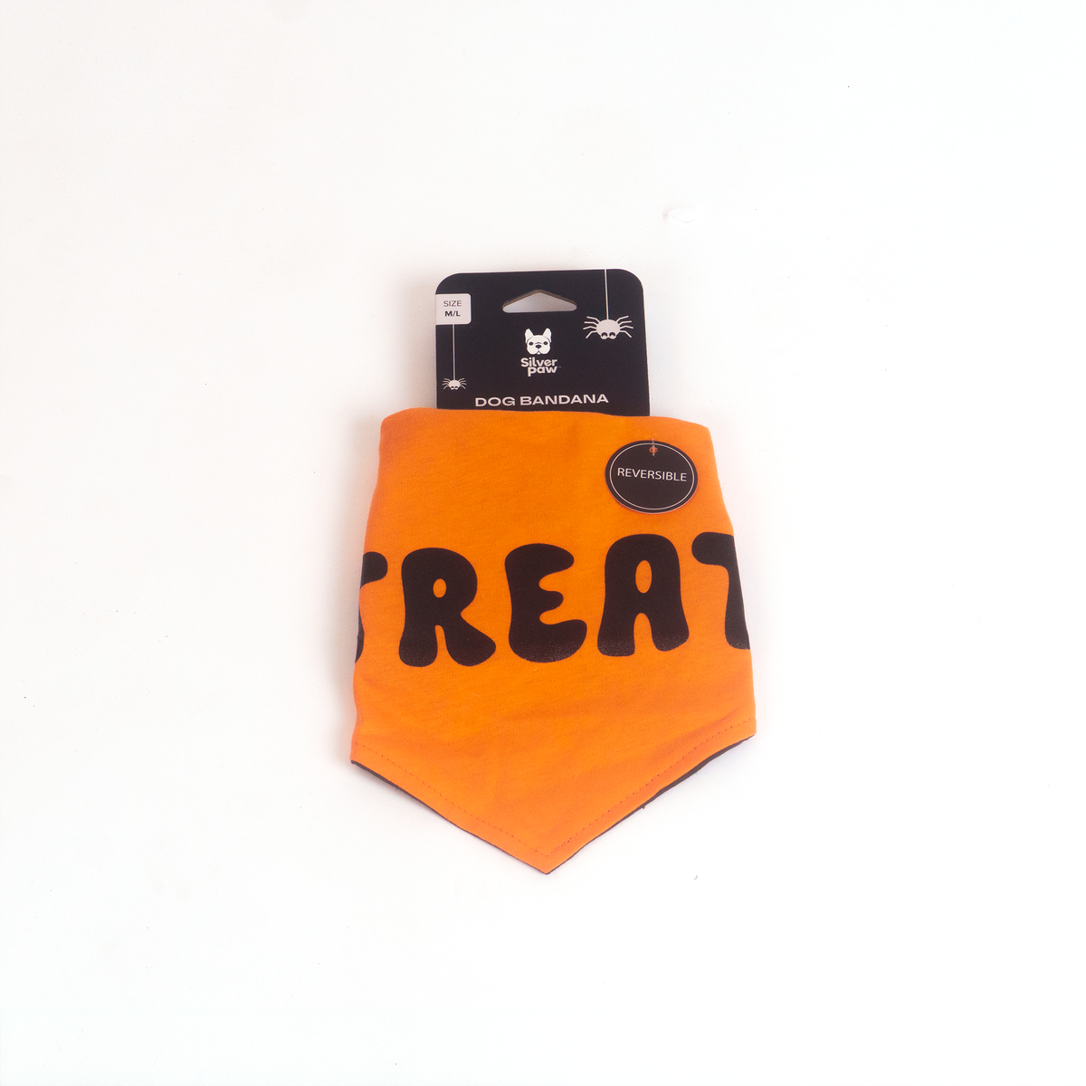 Silverpaw Halloween Reversible Trick or Treat Pet Bandana