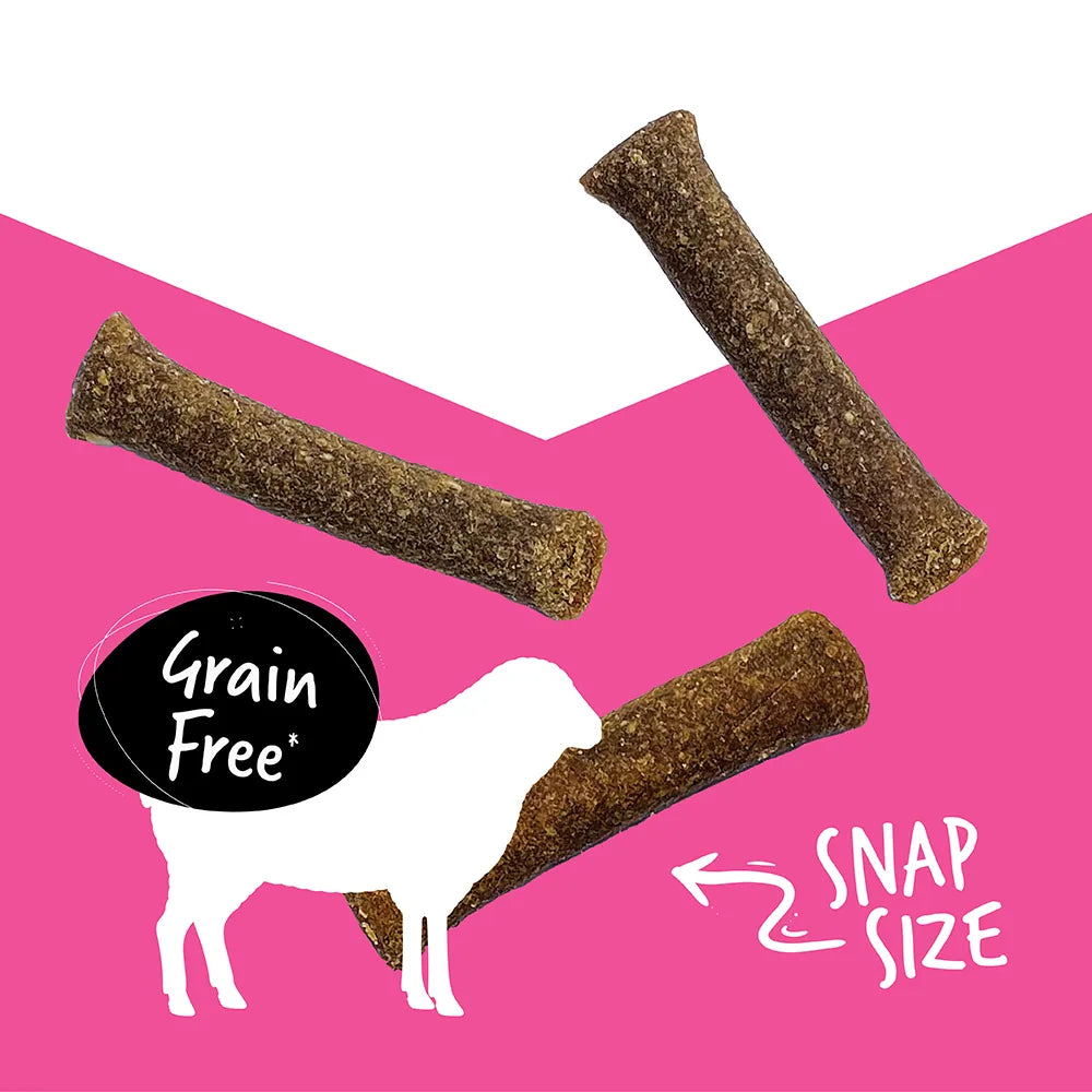 Ultimates Grain-Free Jerky Mini Strips with Lamb Protein Soft Dog Treats 7 oz