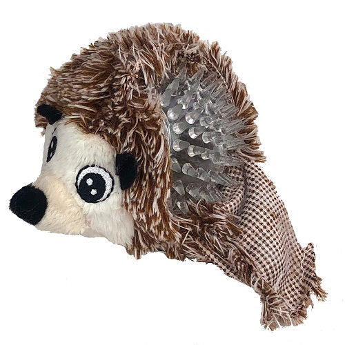 Petlou EZ Squeaky Hedgehog Ball Stuffing-Free Dog Toy 4 in