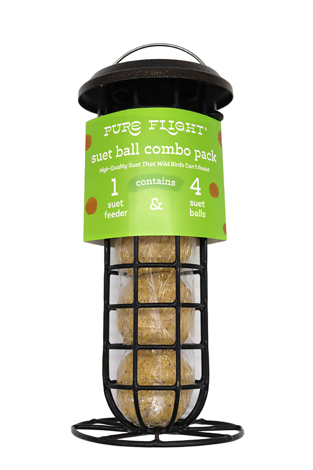 Pure Flight Suet Ball Combo Pack with Feeder