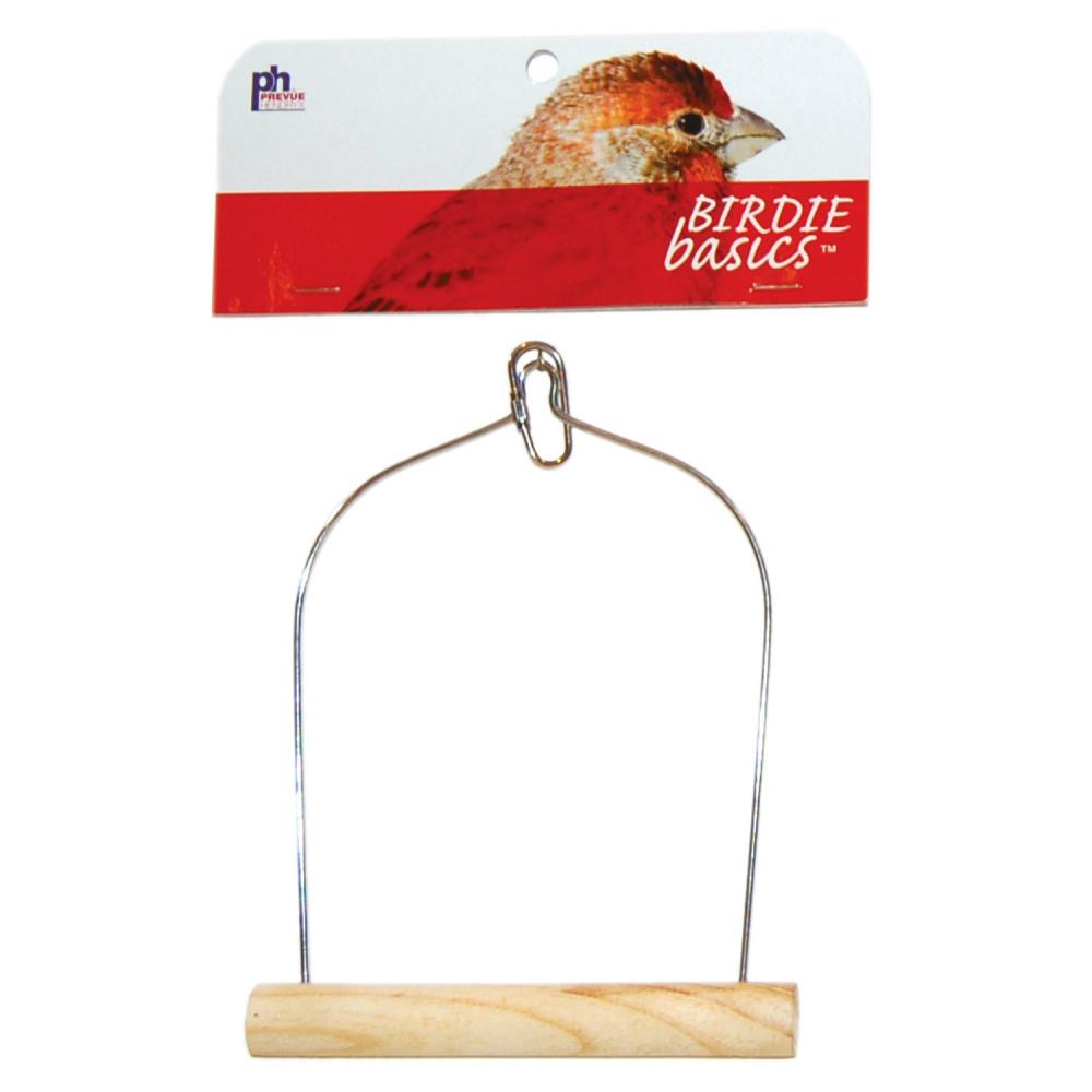 Prevue Birdie Basics Wood Swing For Birds, 5.5"W X 8.25"H L