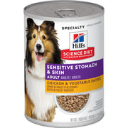 Hill's Science Diet Adult Sensitive Stomach & Skin Chicken & Vegetable Entree Canned Dog Food