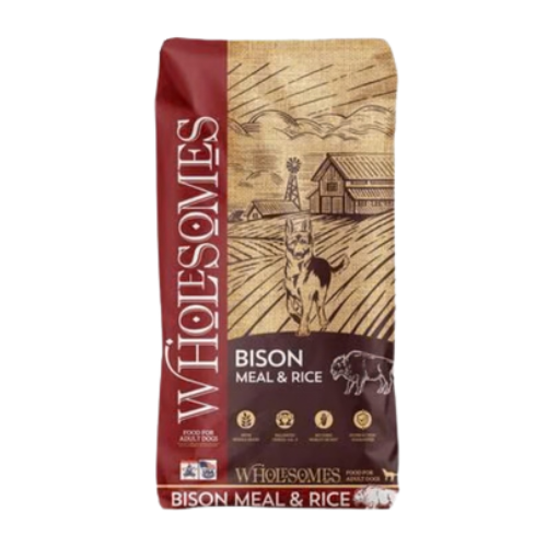 Wholesomes Bison Meal & Rice Recipe Dry Dog Food 35 lb