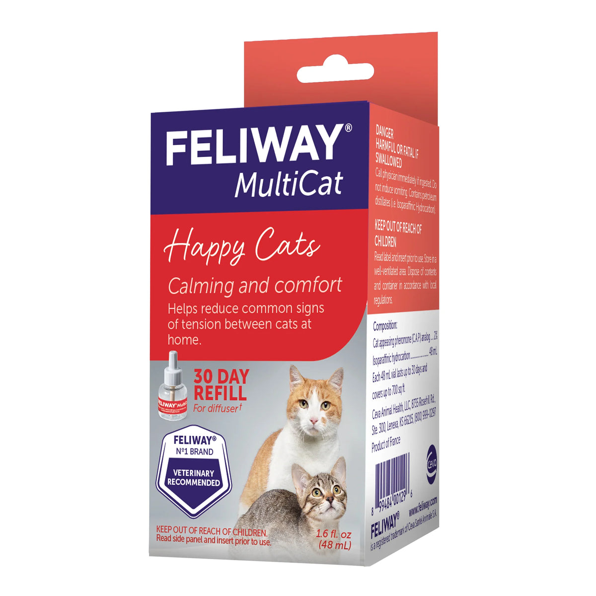 Thunderworks Feliway MultiCat Calming Diffuser 30 Day Refill