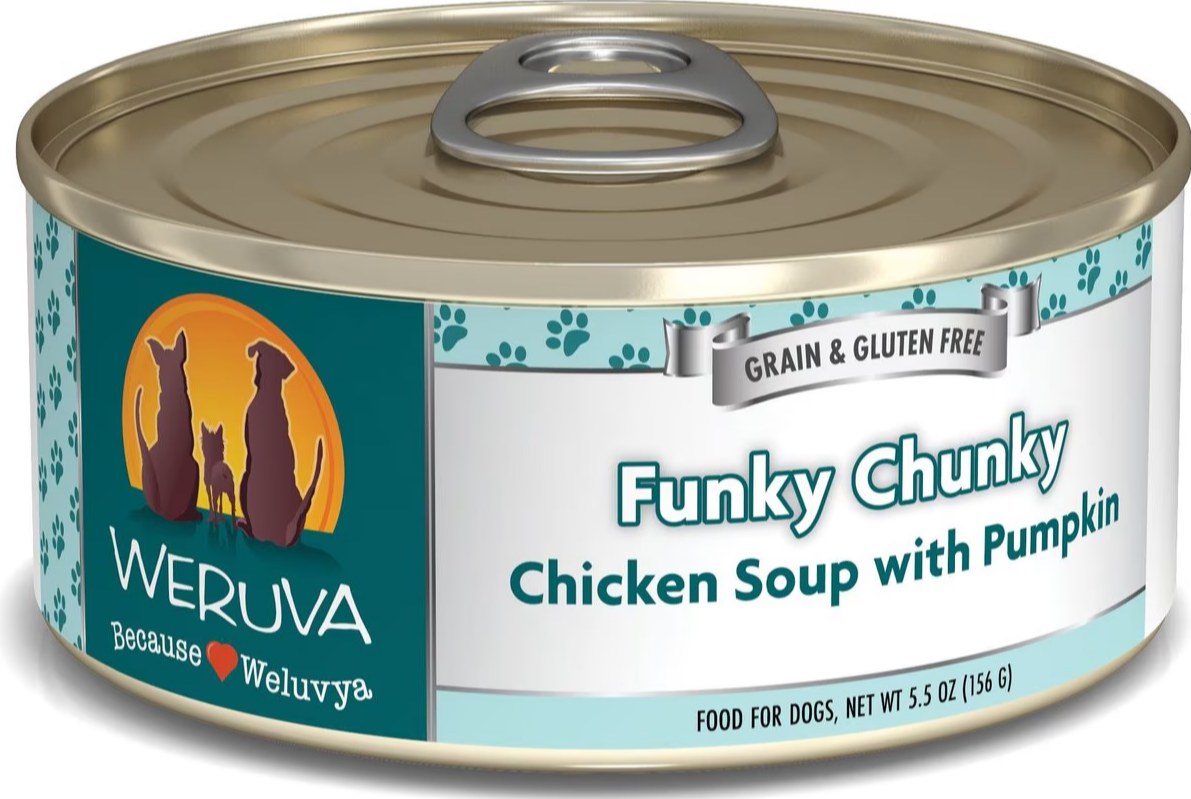 Weruva Funky Chunky Chicken Soup with Pumpkin Canned Dog Food