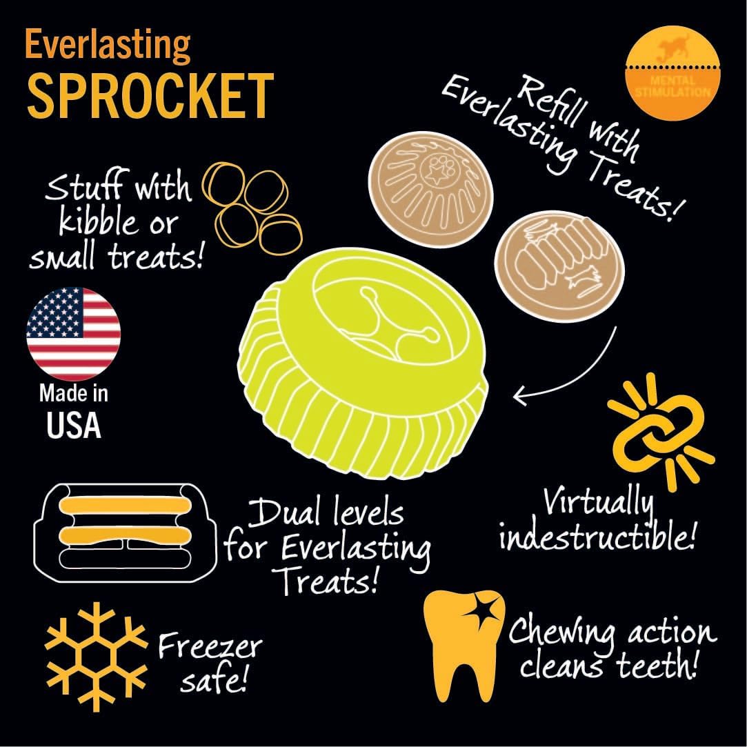 Starmark Everlasting Treat Sprocket Dog Chew Toy