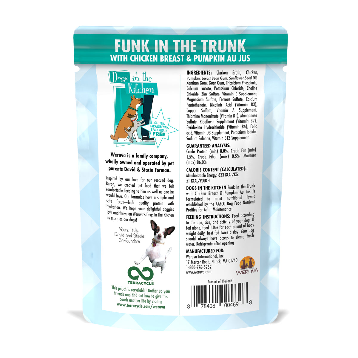 Weruva Funk in the Trunk with Chicken & Pumpkin Au Jus Dog Food
