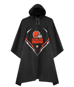 Pets First Cleveland Browns Premium Poncho for Humans