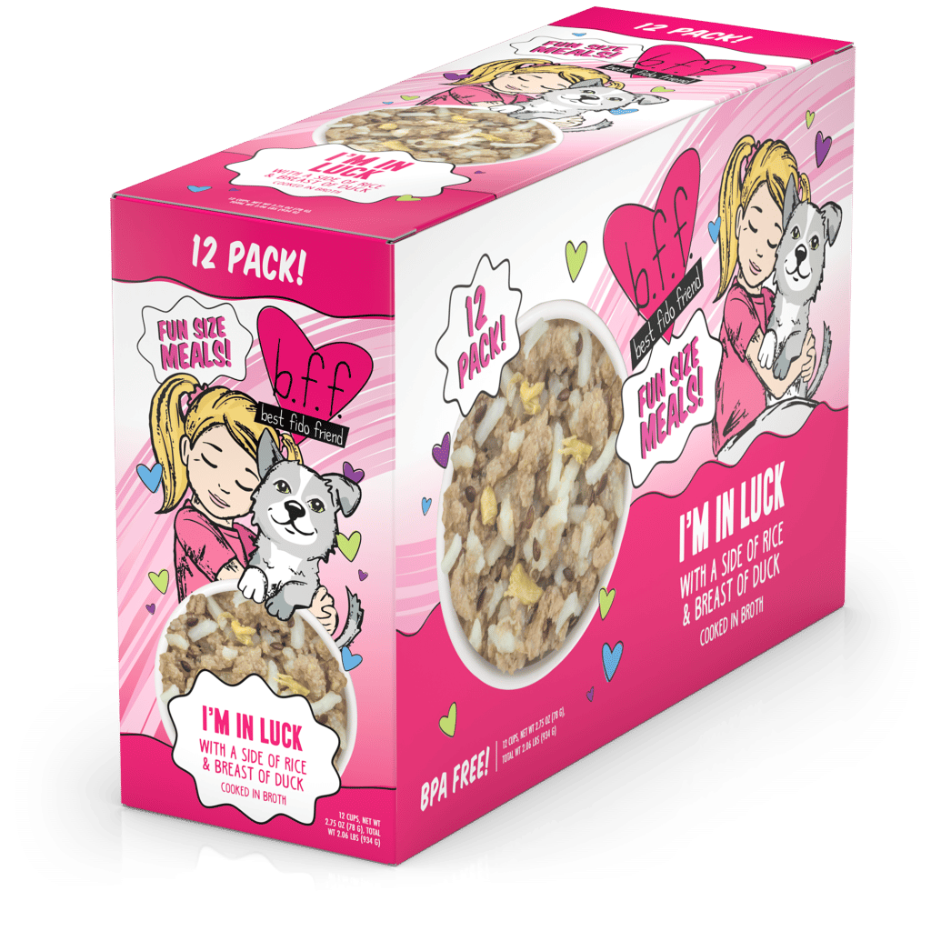 Weruva B.F.F. Fun Size Meals I'm in Luck with a side of Rice & Breast of Duck Cooked in Broth Wet Dog Food