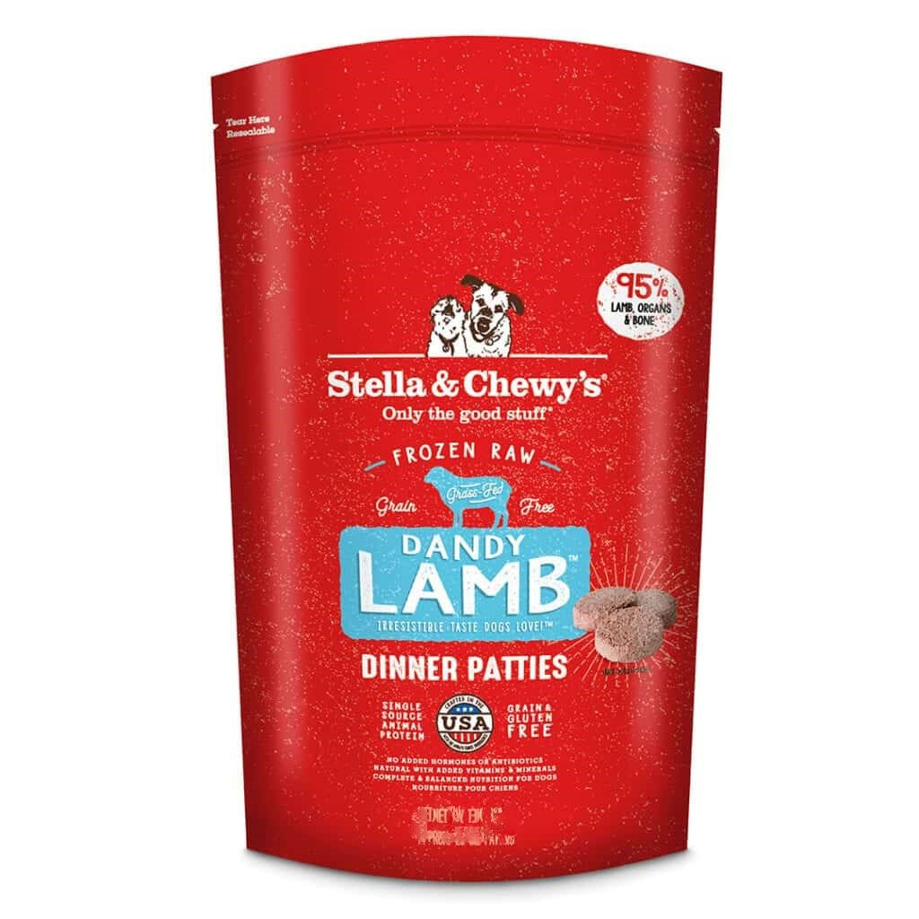 Stella & Chewy's Dandy Lamb Frozen Raw Dinner Patties for Dogs 6 lb