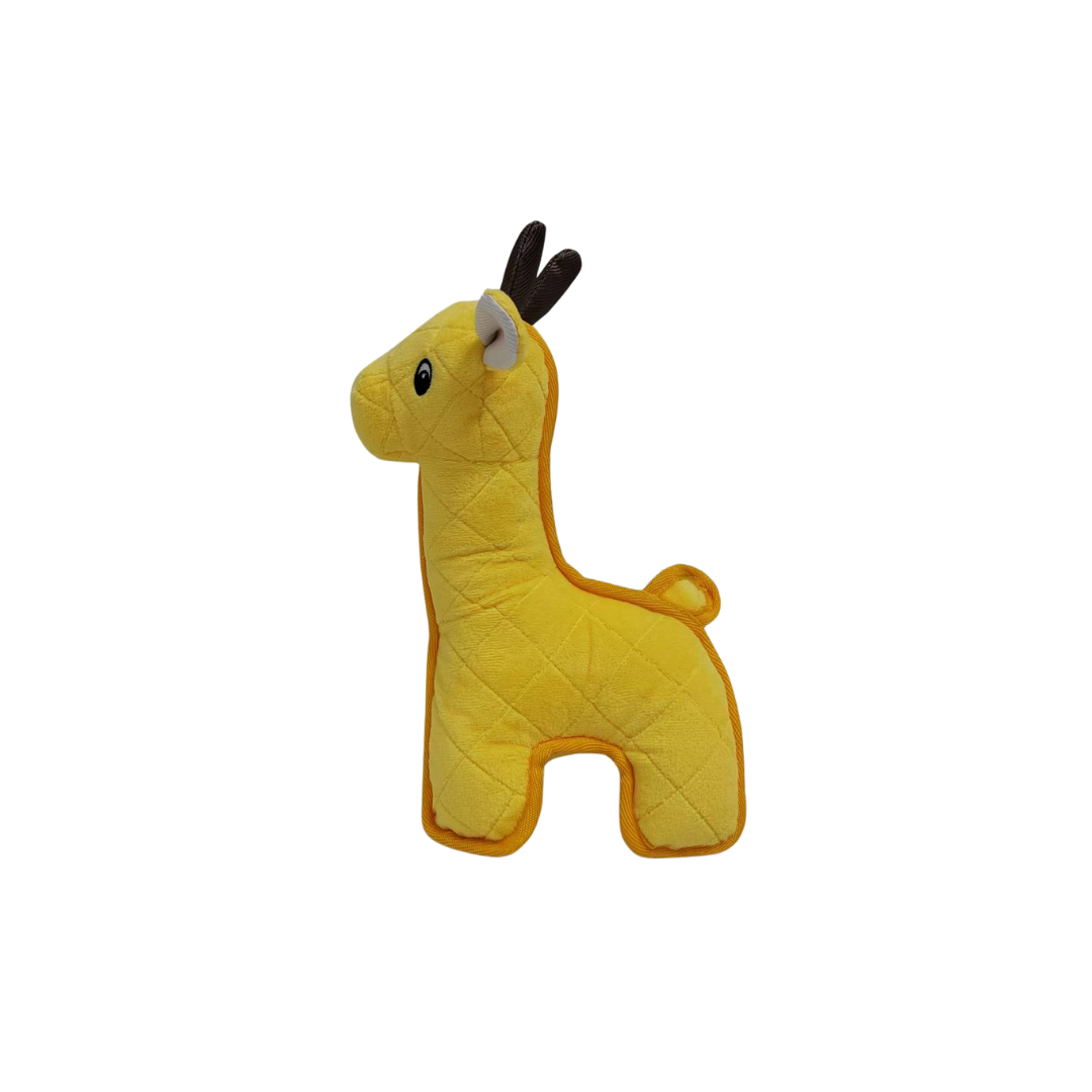 Pet Obsession Ruff N Roll Durable Plush Dog Toy- Giraffe 12 in