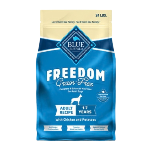 Blue Buffalo Freedom Chicken, Potatoes, & Peas Grain-Free Adult Dry Dog Food 24 lb