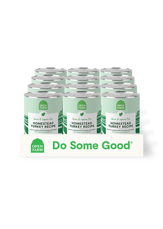 Open Farm Grain-Free Homestead Turkey Pate Recipe Canned Dog Food