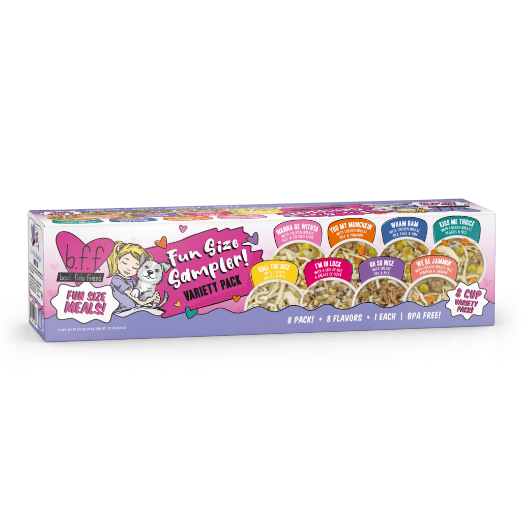 Weruva B.F.F. Fun Size Sampler Variety Pack Wet Dog Food 8 ct