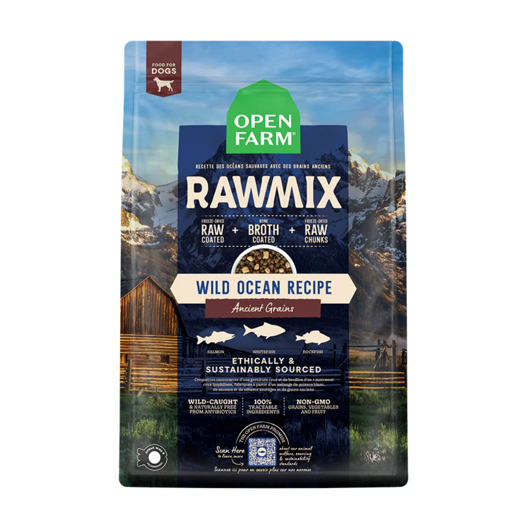 Open Farm Wild Ocean Ancient Grains RawMix for Dogs 20 lb
