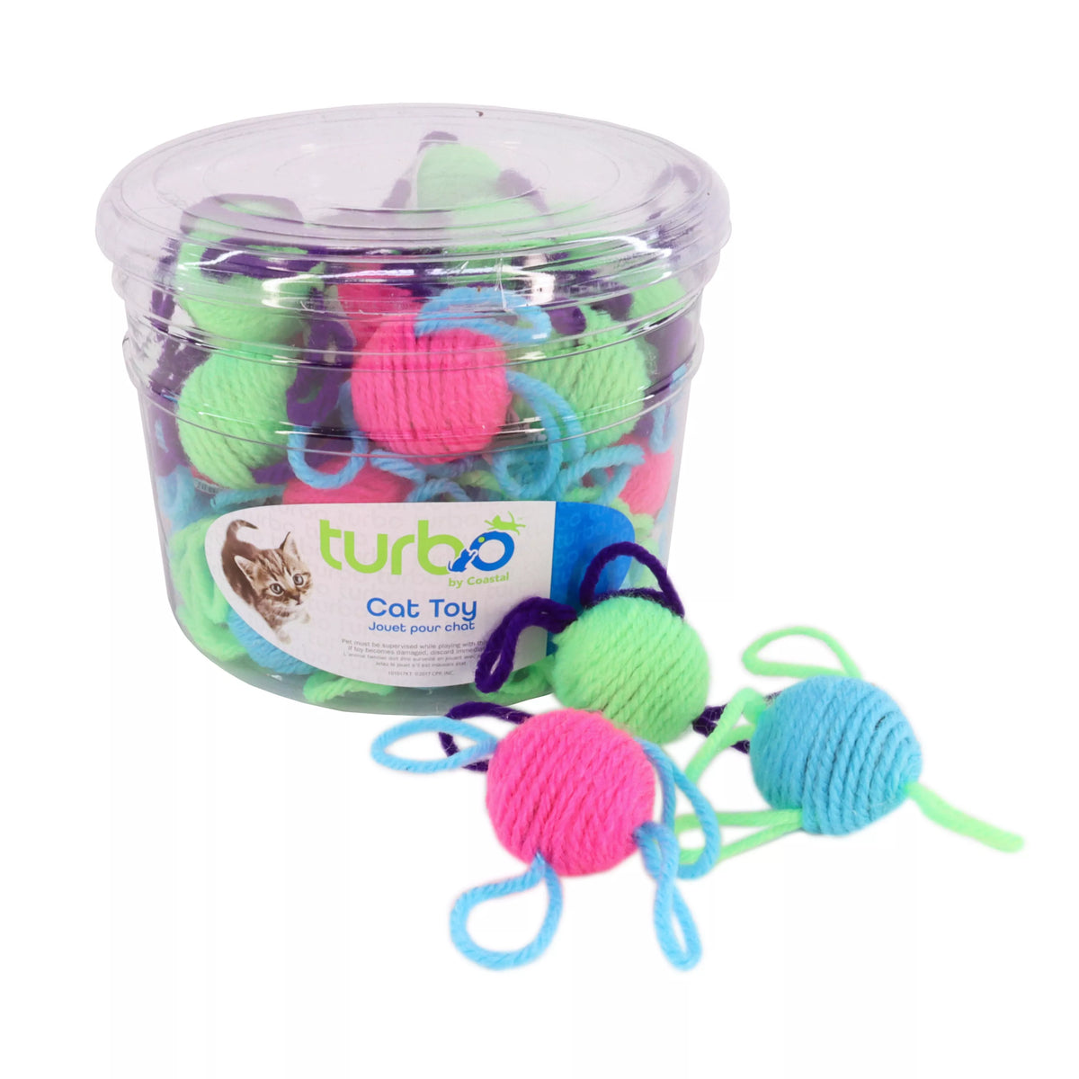 Coastal Pet Products Turbo Wool Ball Cat Toy