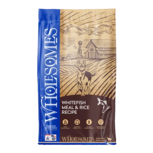 Wholesomes Whitefish Meal & Rice Dry Dog Food 40 lb
