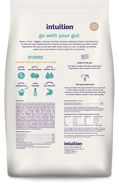 Intuition Puppy Chicken Meal & Brown Rice Recipe Dry Dog Food