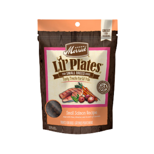 Merrick Lil' Plates For Small Breeds Small Salmon Recipe Dog Treats 5 oz
