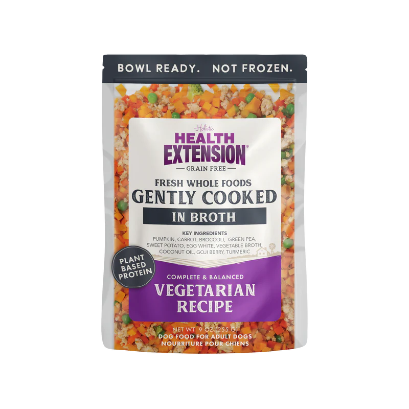 Health Extension Whole Foods Gently Cooked in Broth Grain Free Vegetarian Recipe Dog Food