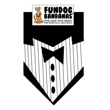 Fun Dog Bandanas Tuxedo Pet Bandana