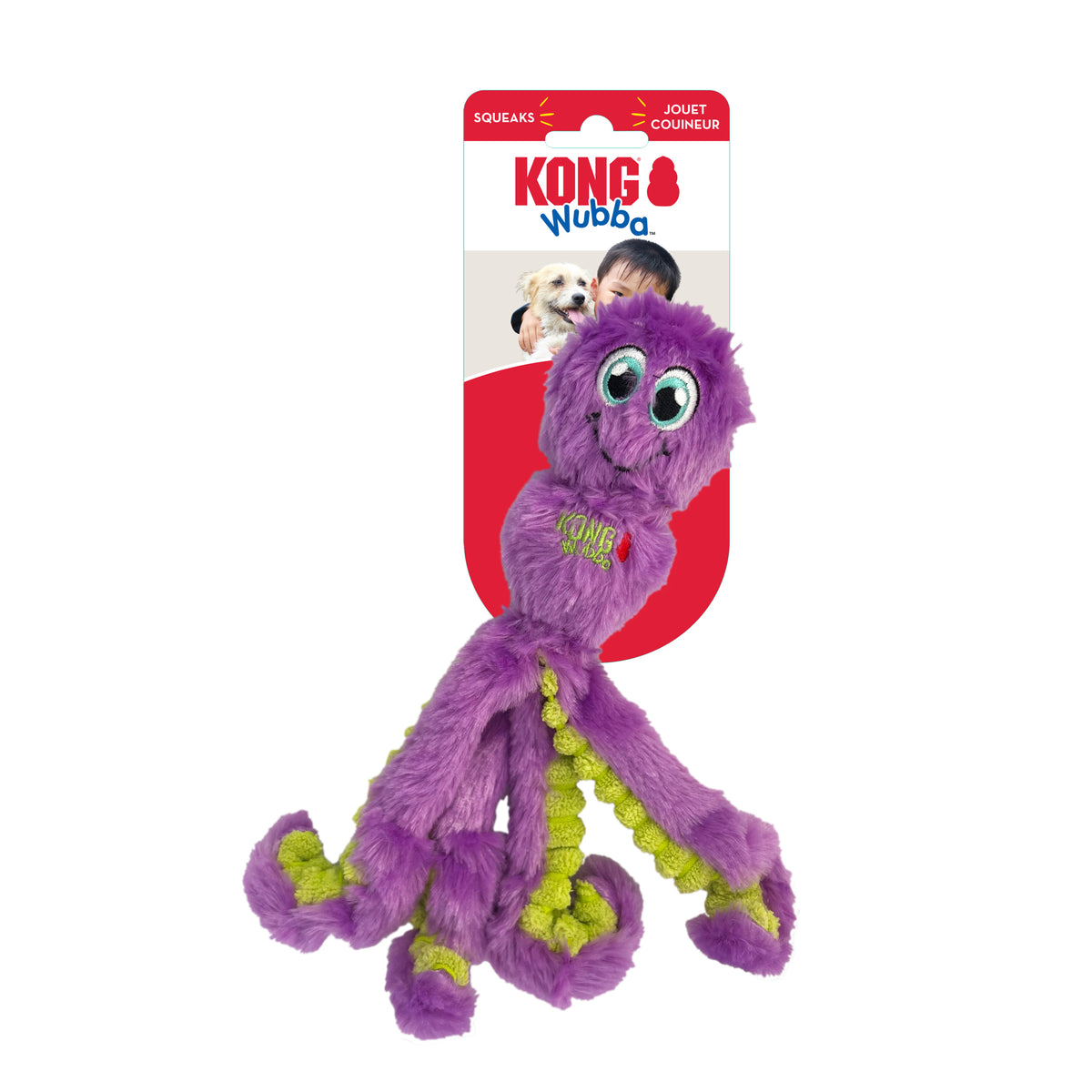 Kong Wubba Octopus Dog Toy, Assorted