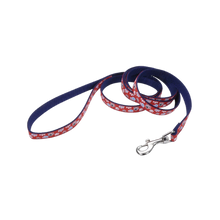 Coastal Pet Products Ribbon Dog Leash- Red with Paws